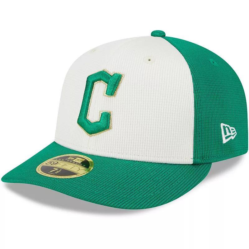 Mens New Era White Los Angeles Angels 2024 St. Patricks Day Low Profile 59FIFTY Fitted Hat - White Product Image