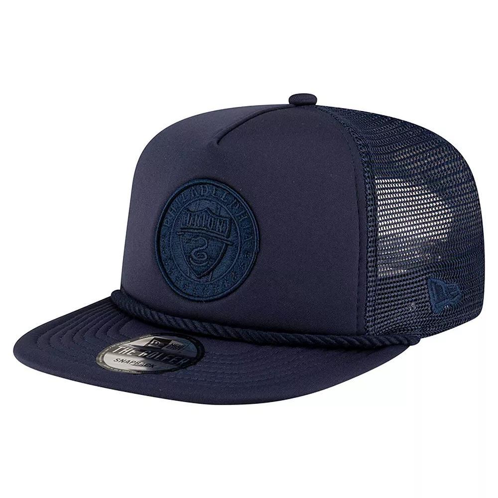 Mens New Era Navy Philadelphia Union Tone Golfer Snapback Hat, Uni Blue Product Image