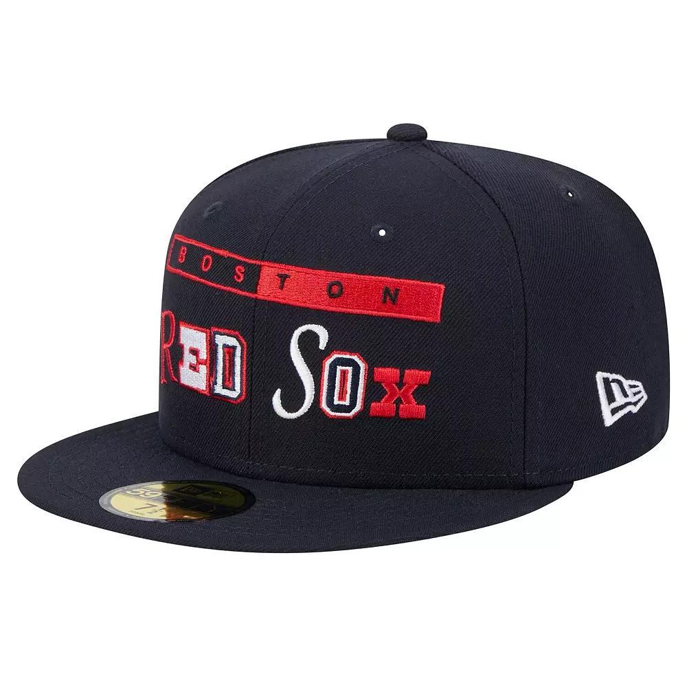 Men's New Era Navy Boston Red Sox Ransom 59FIFTY Fitted Hat, Size: 7 1/2, Blue Product Image