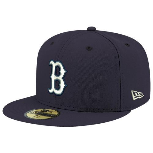 Mens New Era Miami Heat & White Logo 59FIFTY Fitted Hat Product Image
