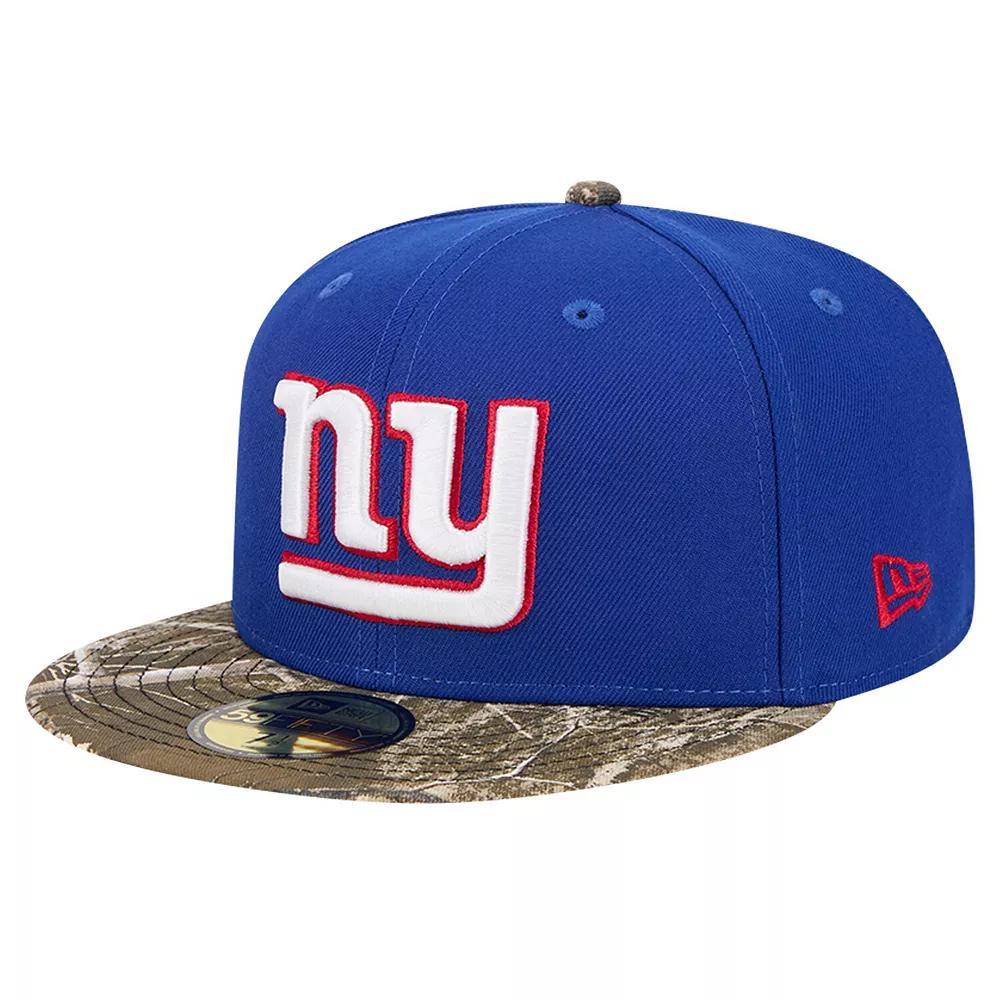 Men's New Era Royal New York Giants Active Two-Tone Camo 59FIFTY Fitted Hat, Size: 7 1/2, Blue Product Image