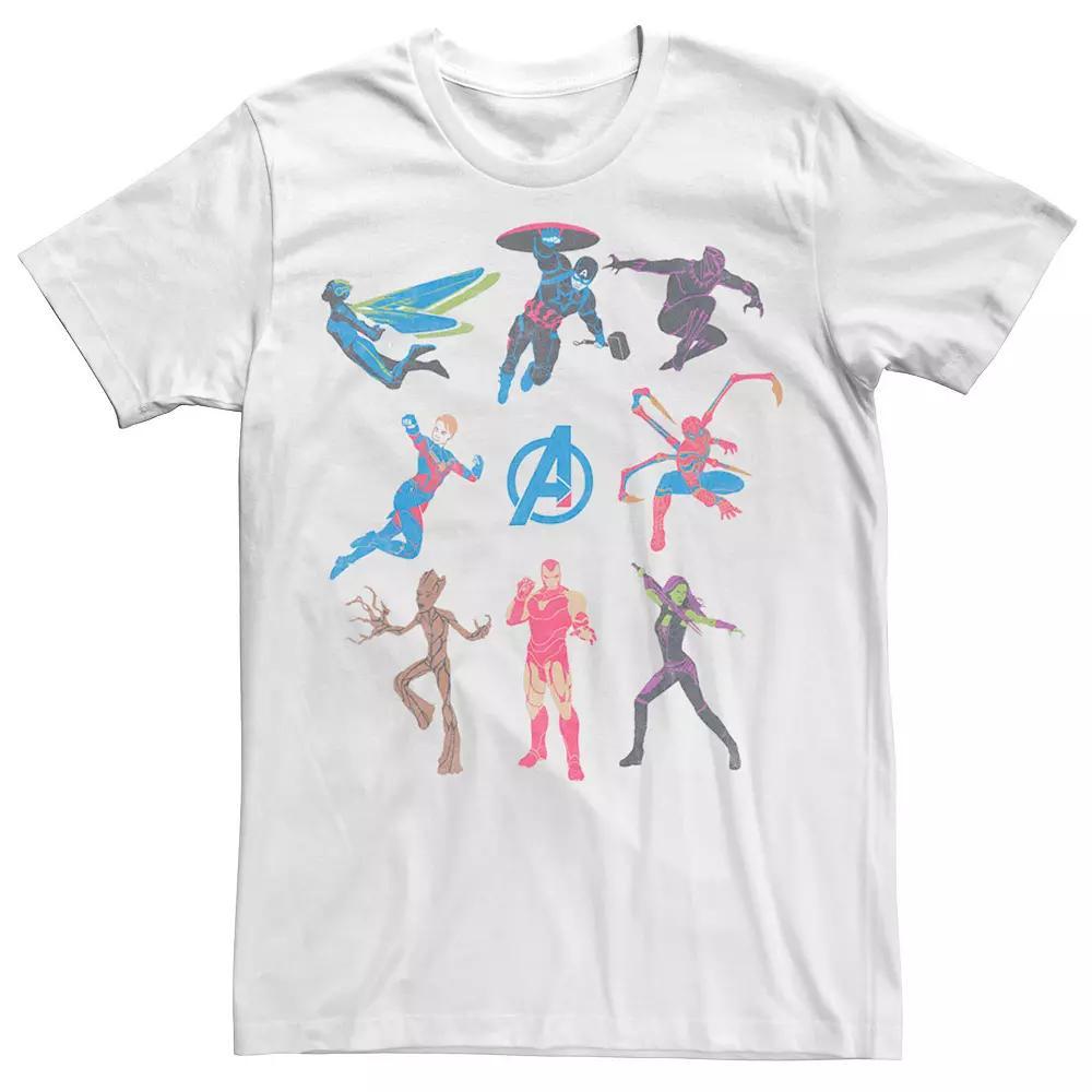Men's Marvel Avengers Endgame Groupshot Lineup Tee, Size: Small, White Product Image