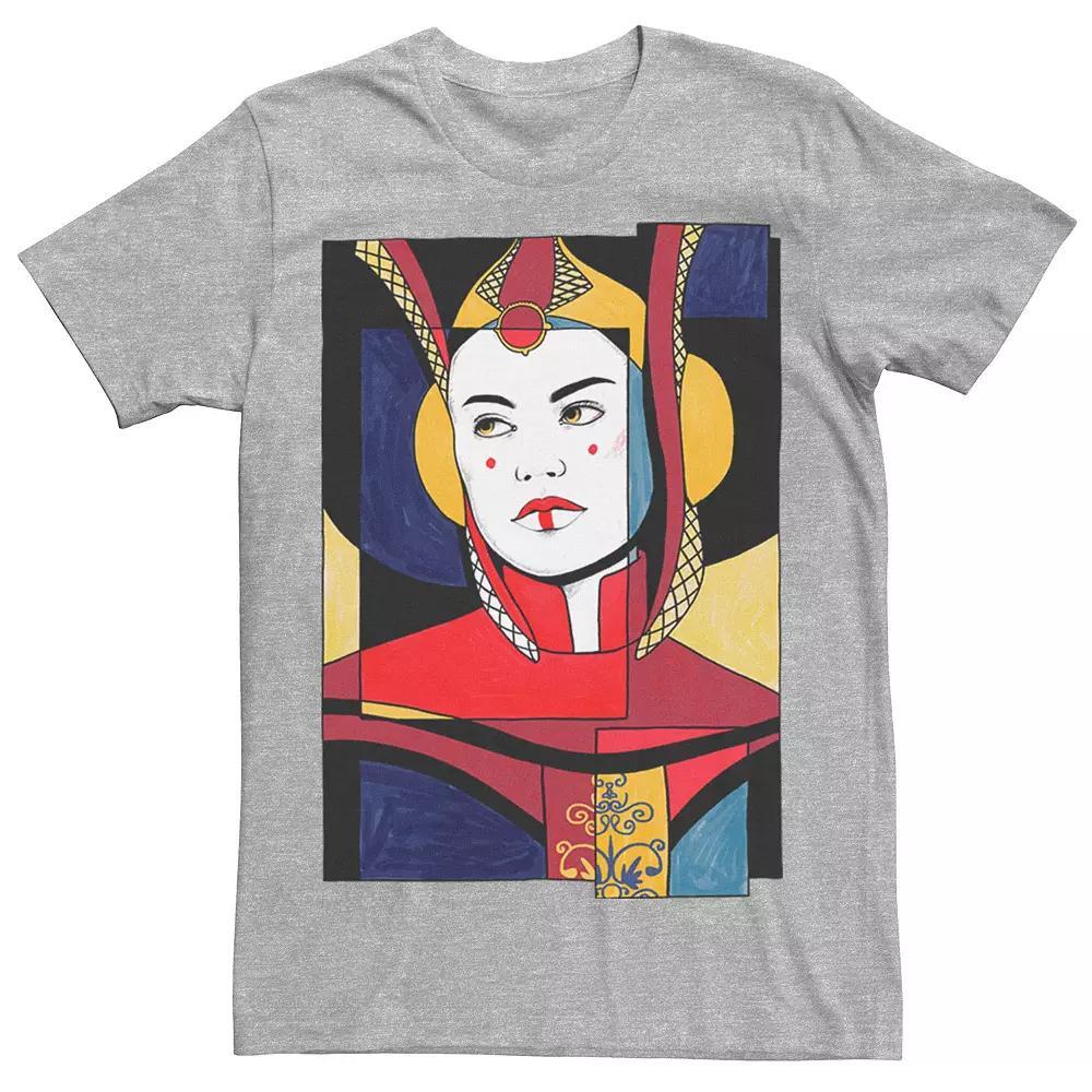 Men's Star Wars Padme Artsy Sketch Poster Tee, Size: Small, Athletic Grey Product Image