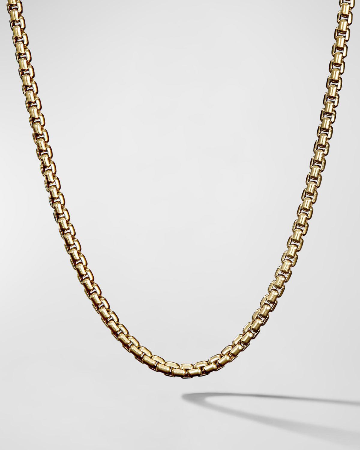 David Yurman 18K Yellow Gold Medium Box Chain Necklace 20, 3.4mm Product Image