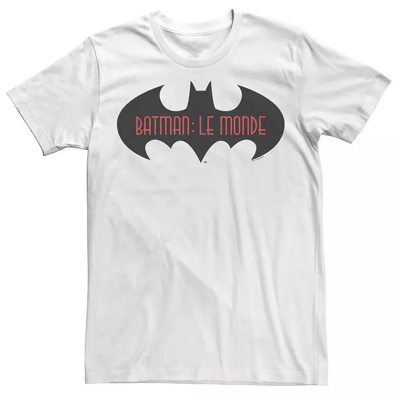Men's Batman: Le Monde France Logo Tee, Size: Medium, White Product Image