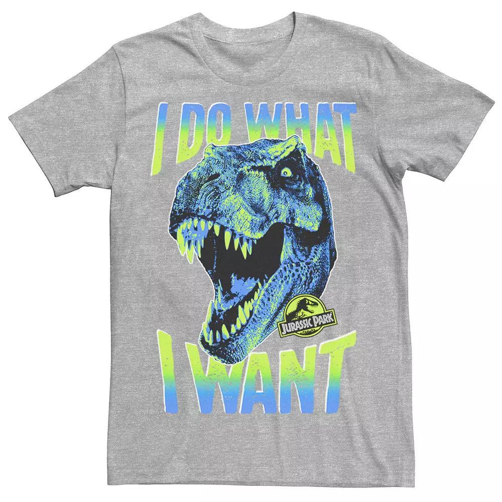 Men's Jurassic Park T-Rex I Do What I Want Tee, Size: XL, Grey Product Image