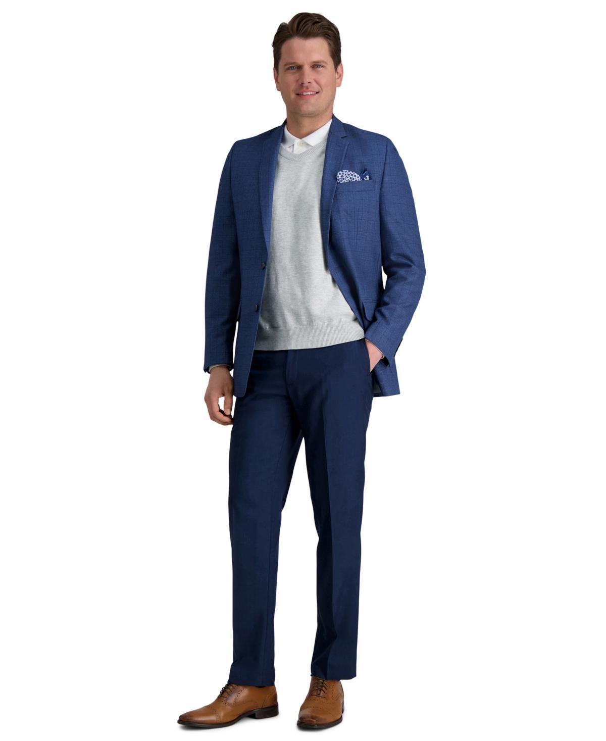 Mens Haggar Premium Comfort Straight-Fit Flat-Front Dress Pants Product Image