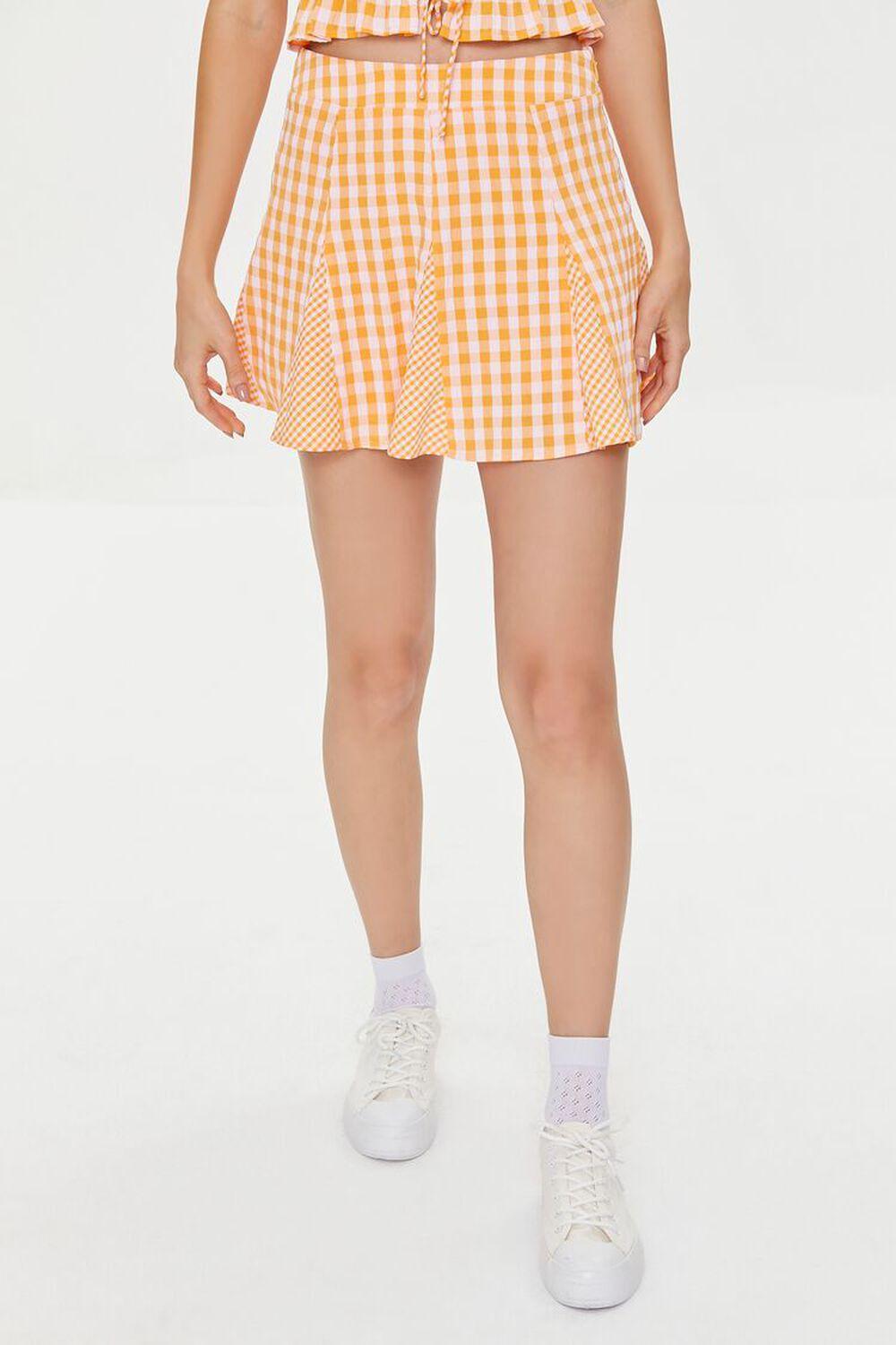 Mixed Plaid Mini Skirt | Forever 21 Product Image