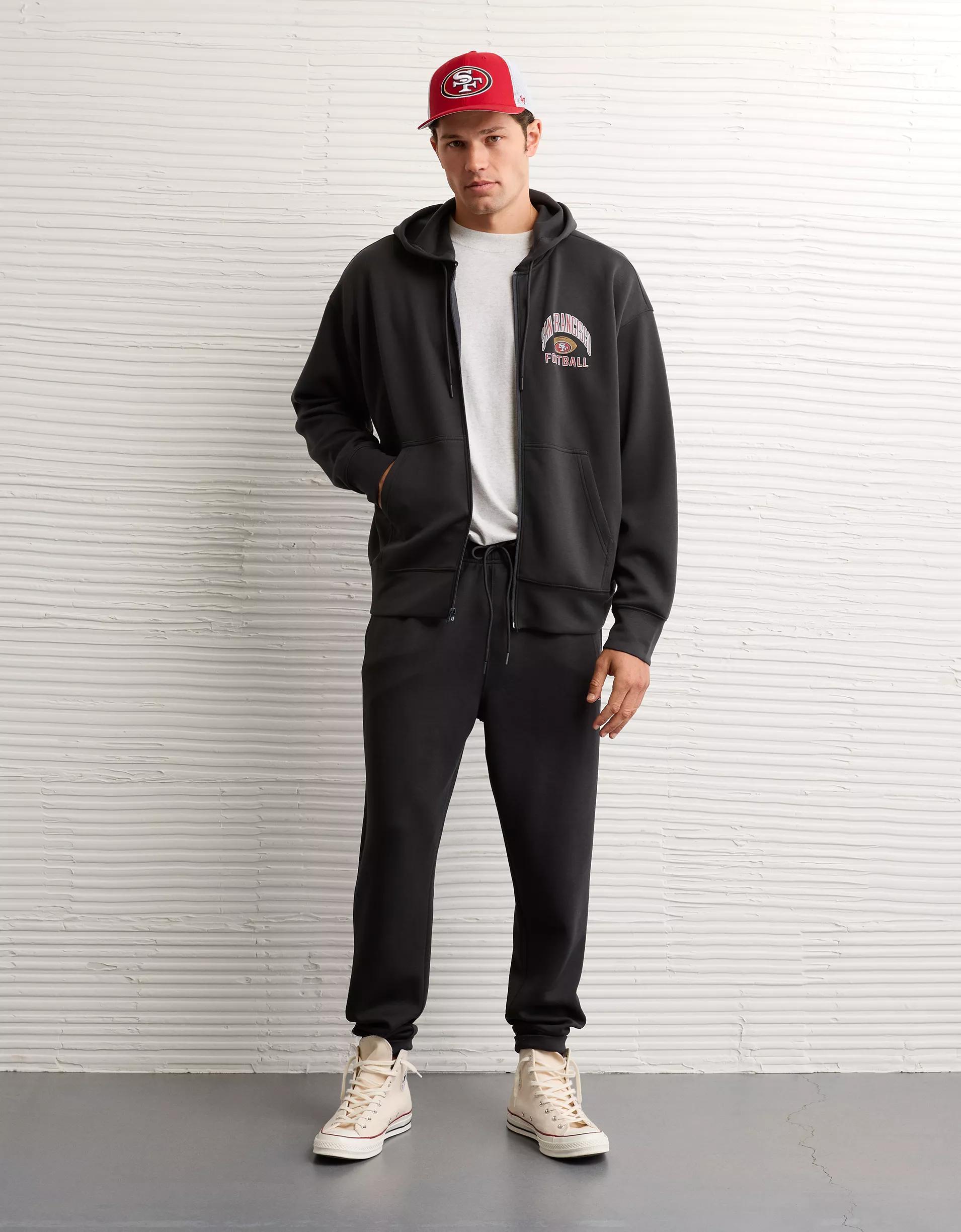 AE 24/7 NFL San Francisco 49ers Graphic Zip-Up Hoodie Product Image