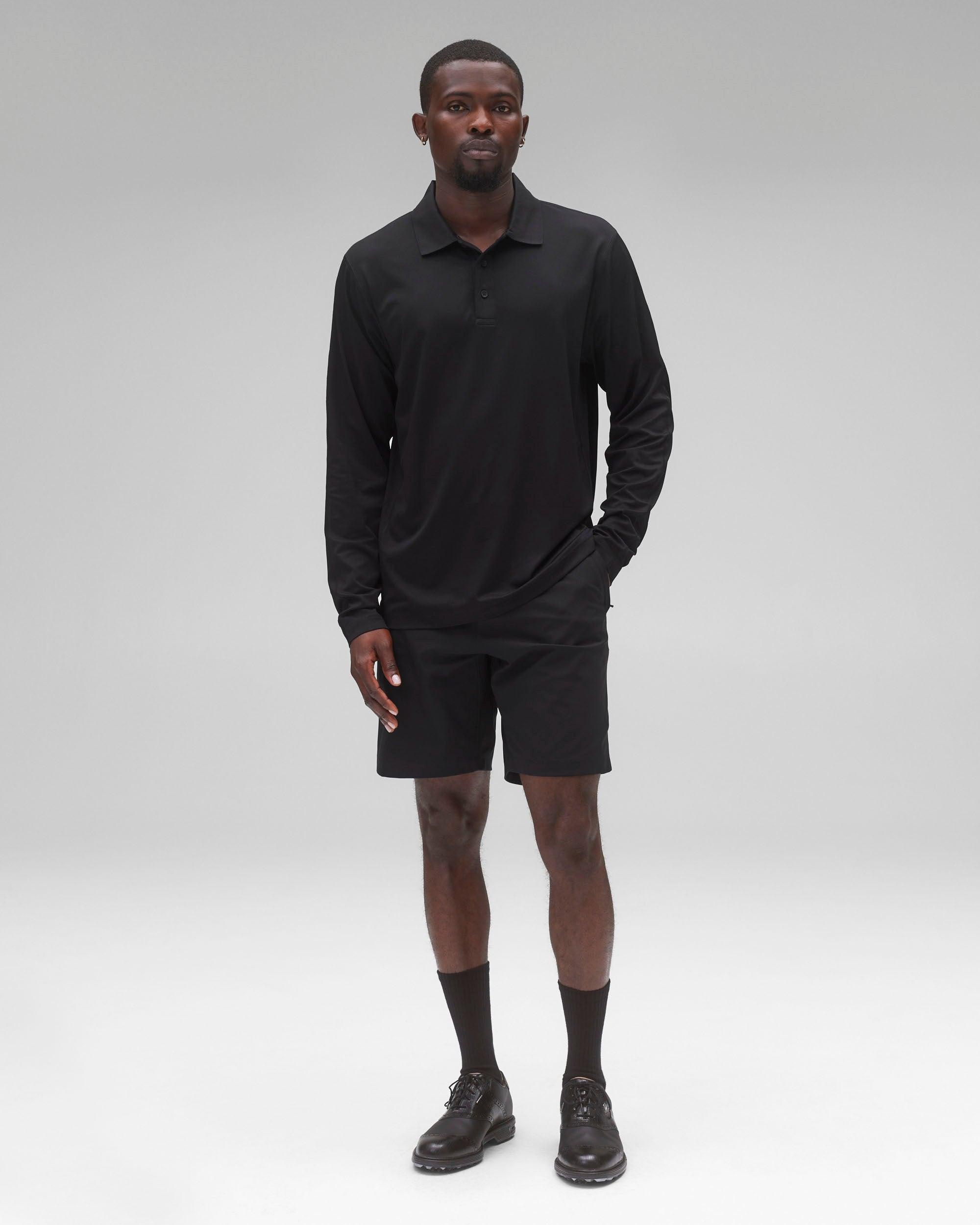 Tech Pique Playoff Long Sleeve Polo - Vault Male Product Image