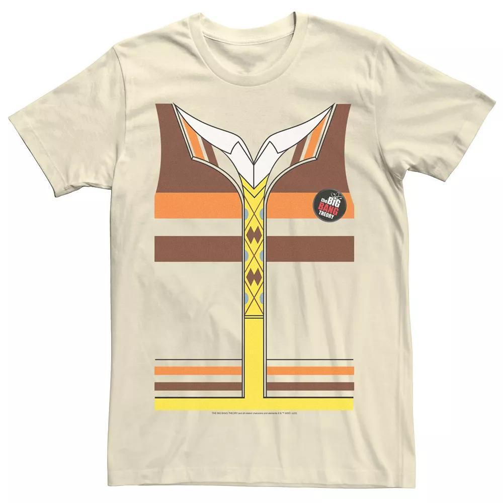 Men's The Big Bang Theory Raj Shirt Costume Tee, Size: 3XL, Natural Product Image