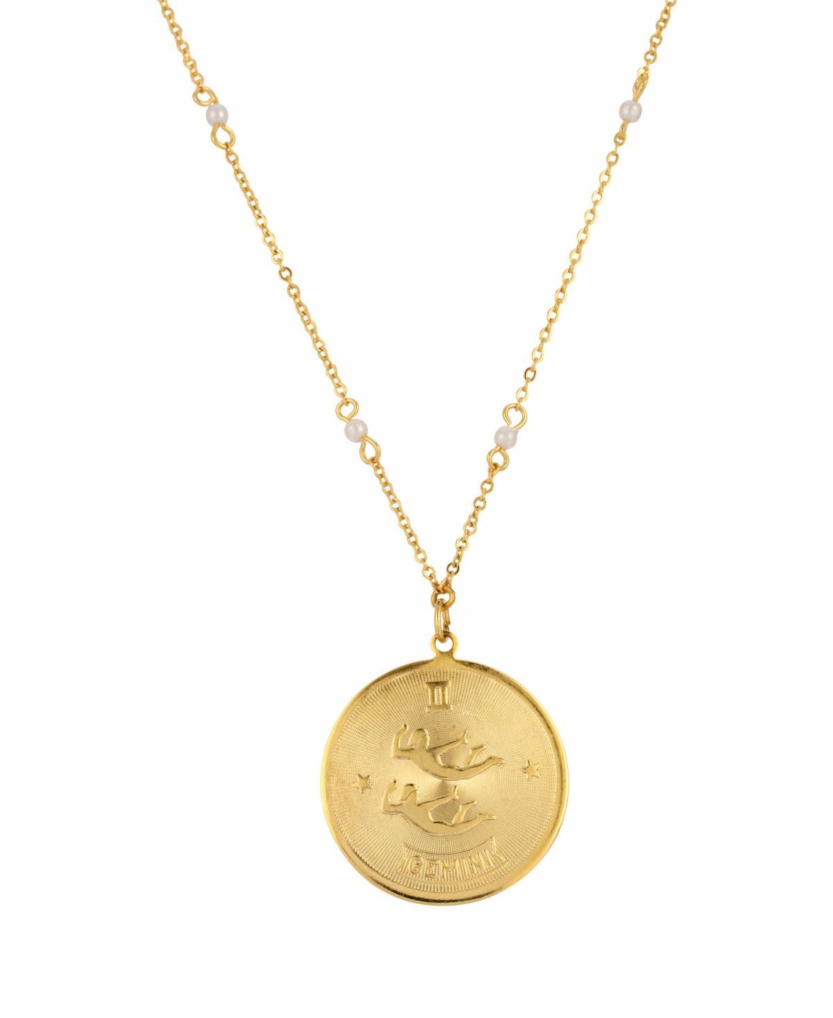 1928 Gold-tone Sagittarius Pendant Necklace, Womens, July Product Image