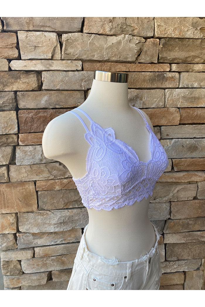 Adjustable Strap Crochet Lace Bralette Product Image
