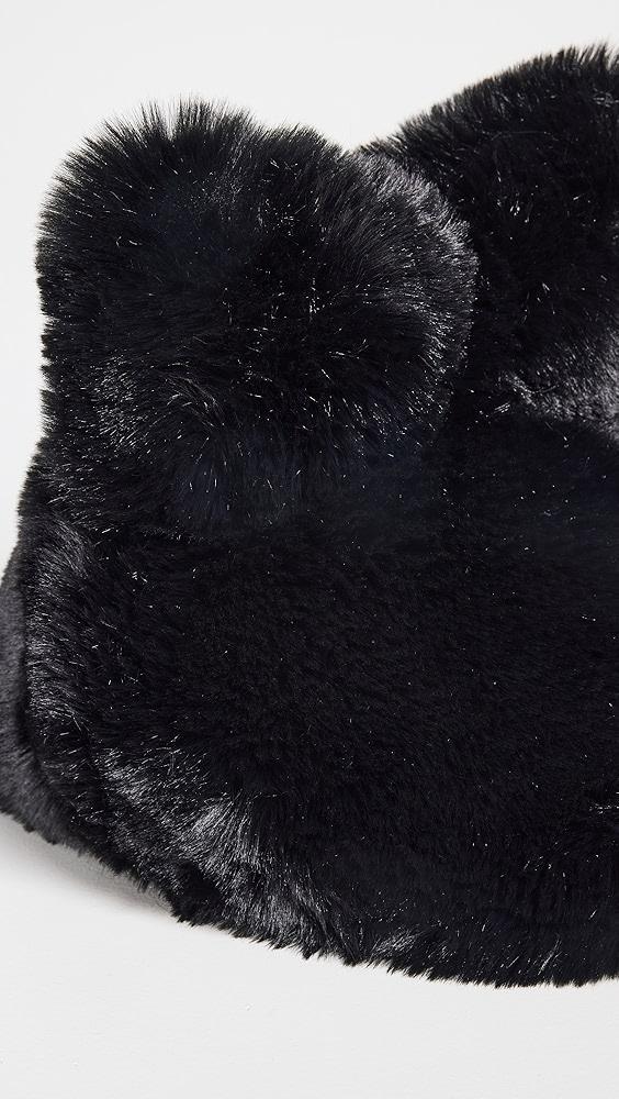 Acne Studios Fluffy Faux Fur Bow Hat | Shopbop Product Image