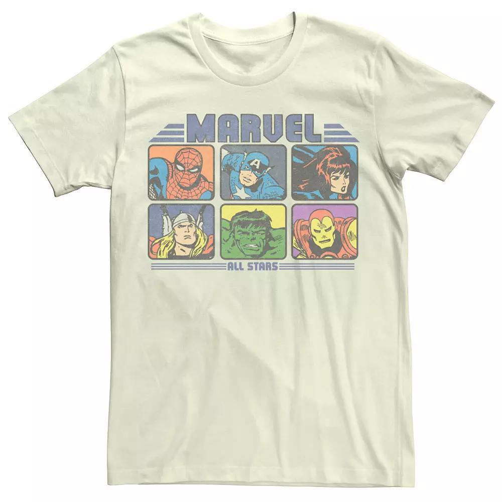 Men's Marvel Comics All Stars Comic Tee, Size: Medium, Natural Product Image