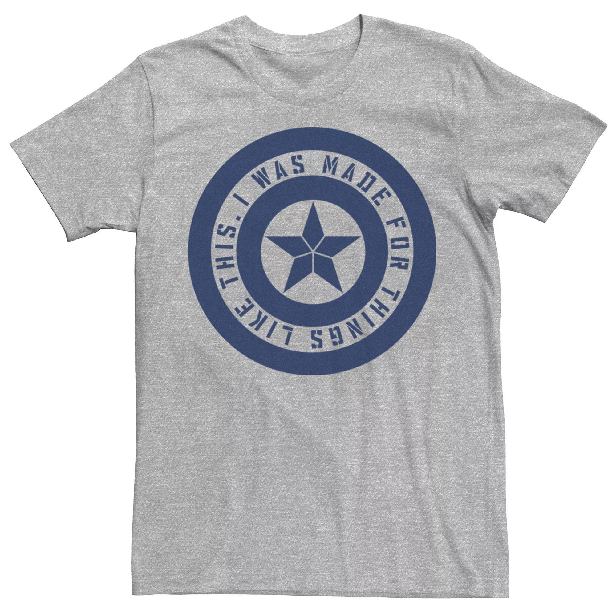 Men's Marvel Avengers Shield Inspiration Tee, Size: XL, Athletic Grey Product Image
