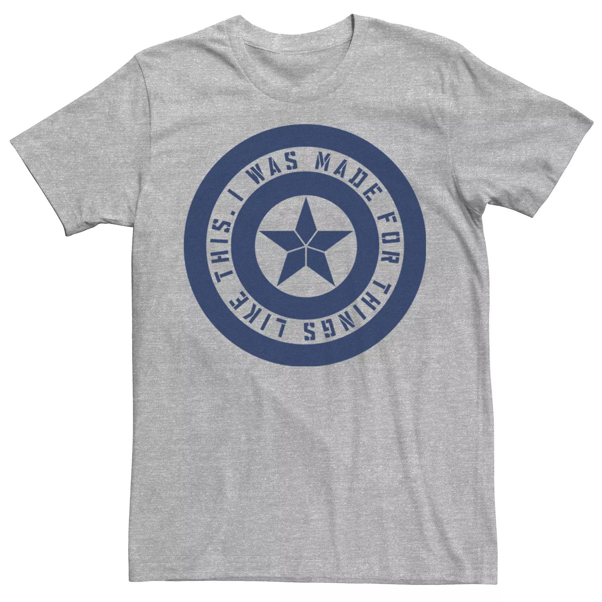 Men's Marvel Avengers Shield Inspiration Tee, Size: XL, Athletic Grey Product Image