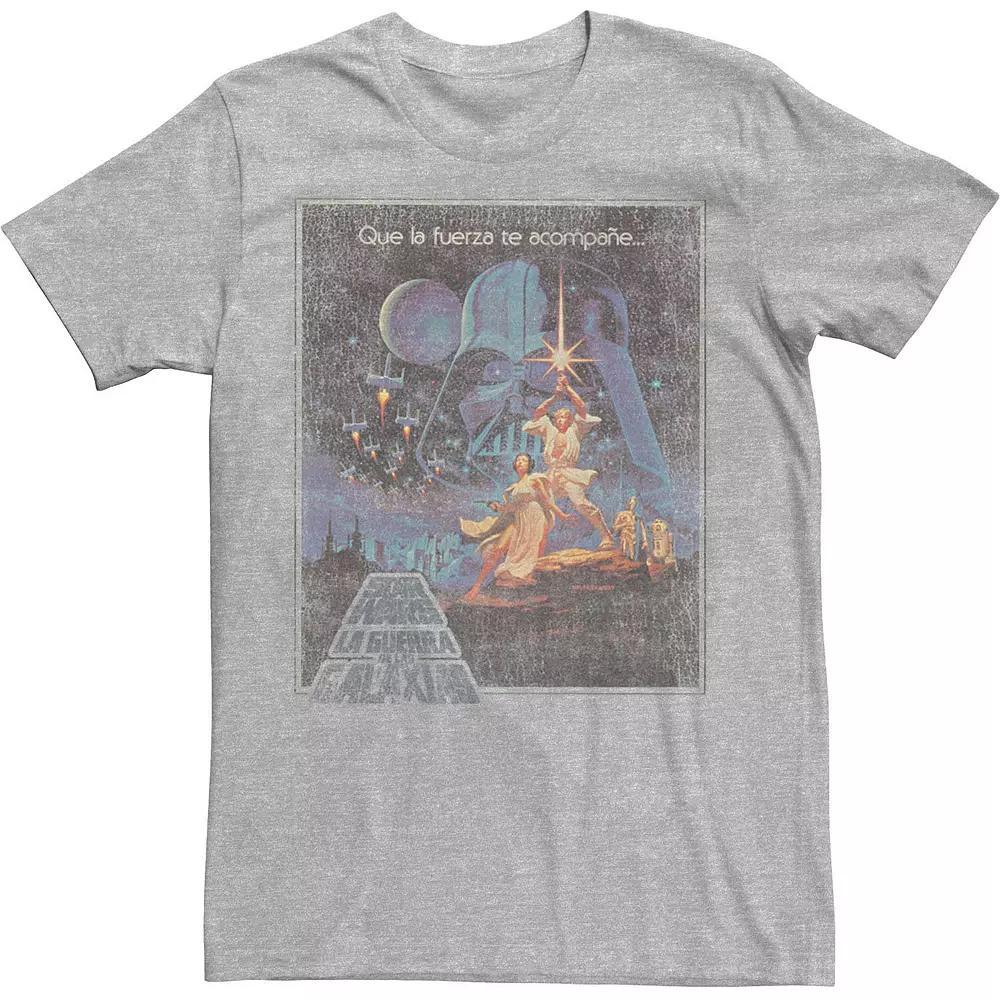 Men's Star Wars Spanish Poster Tee, Size: 3XL, Natural Product Image