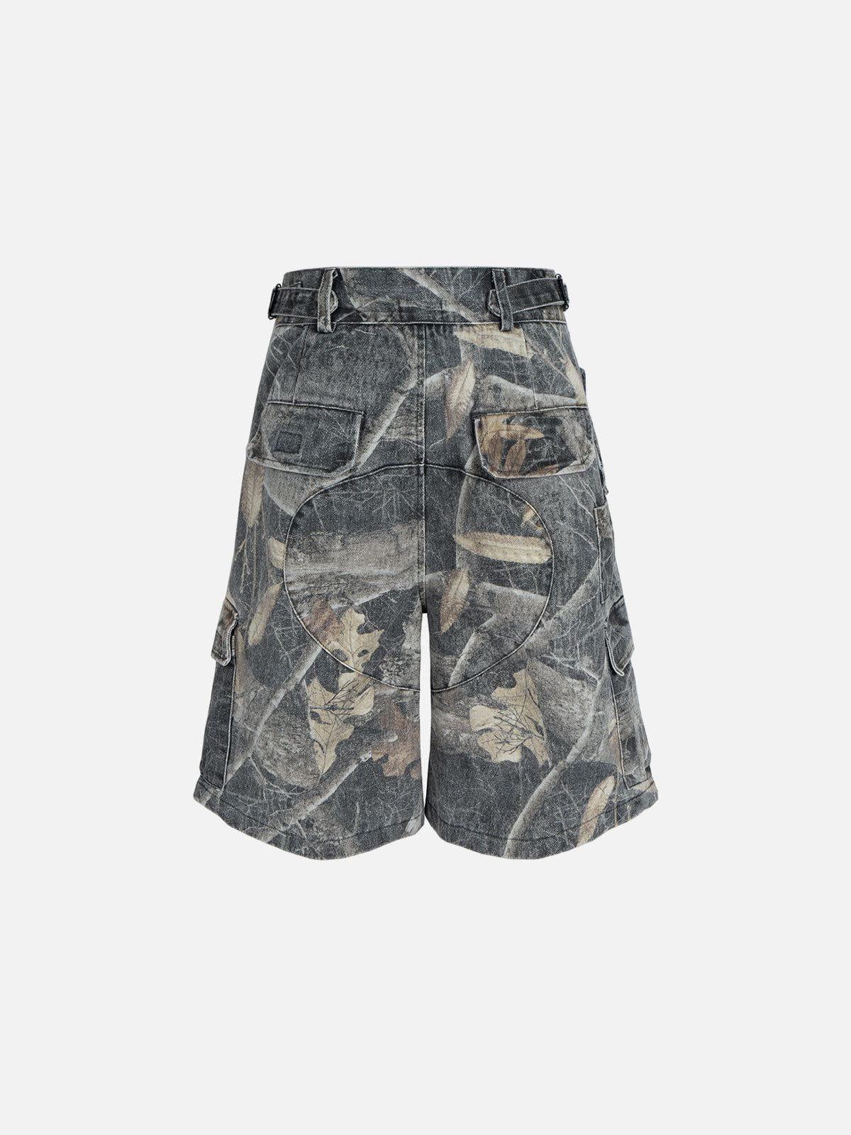 Aelfric Eden Multi Pocket Branch Graphic Shorts Product Image
