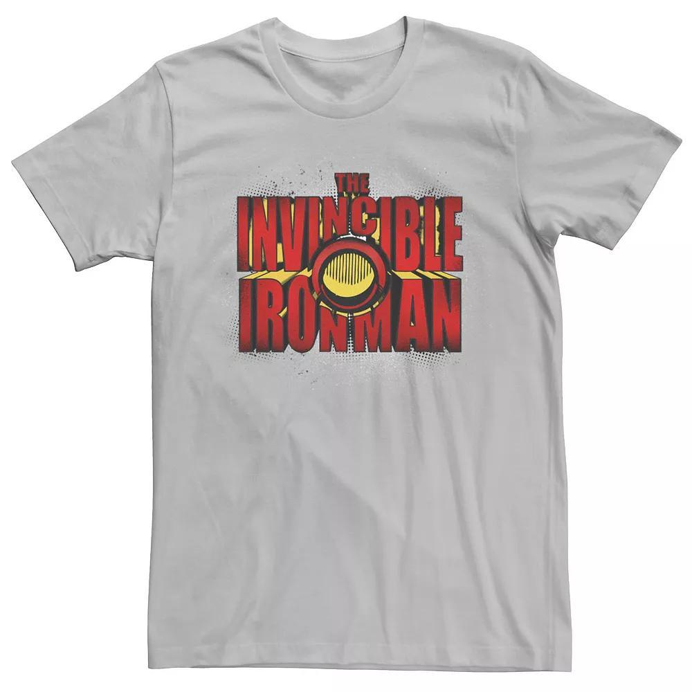 Men's Marvel The Invincible Iron Man Pop Out Poster Tee, Size: Large, Silver Product Image