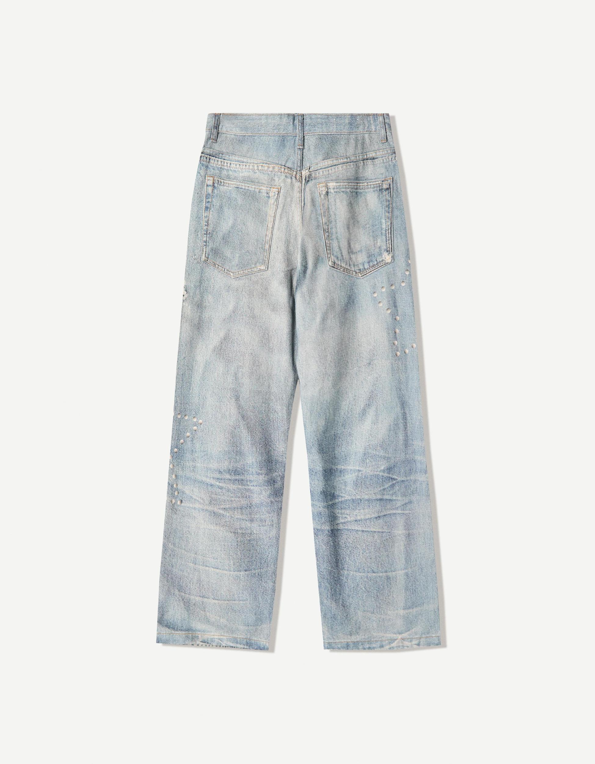 Baggy printed jeans Product Image