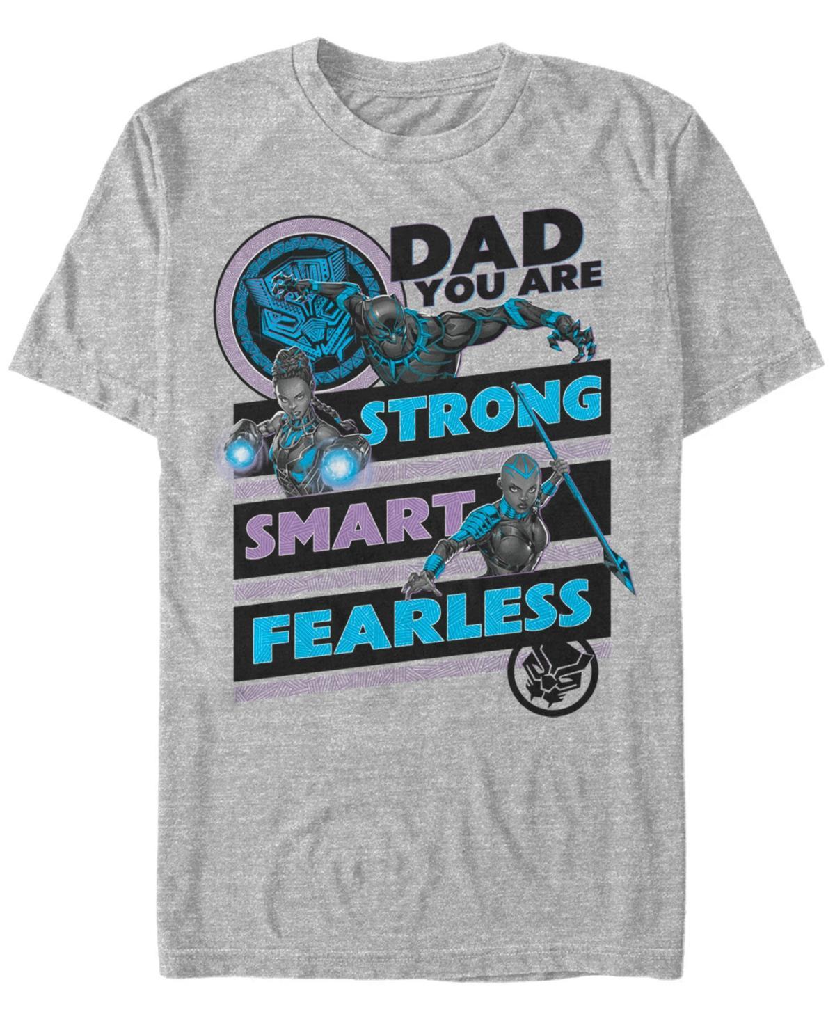 Men's Marvel Black Panther Dad Traits Tee, Size: XL, Athletic Grey Product Image