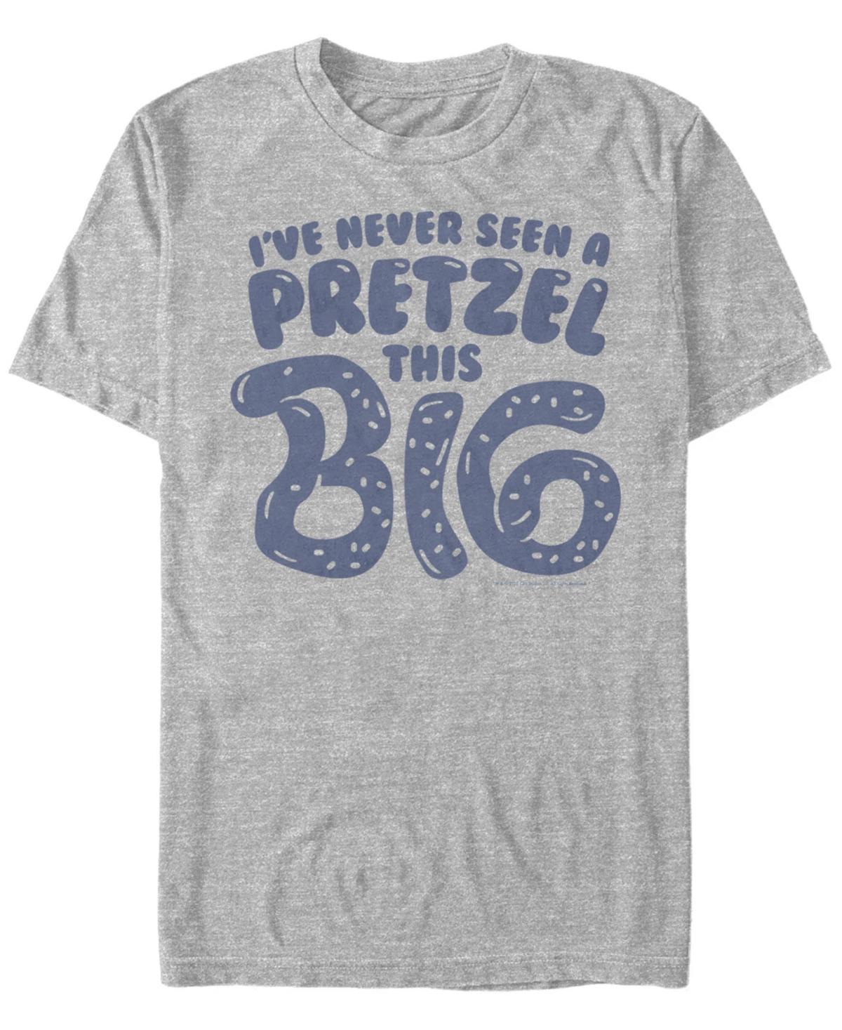 Men's Crazy Ex Girlfriend Big Pretzel Tee, Size: XXL, Athletic Grey Product Image