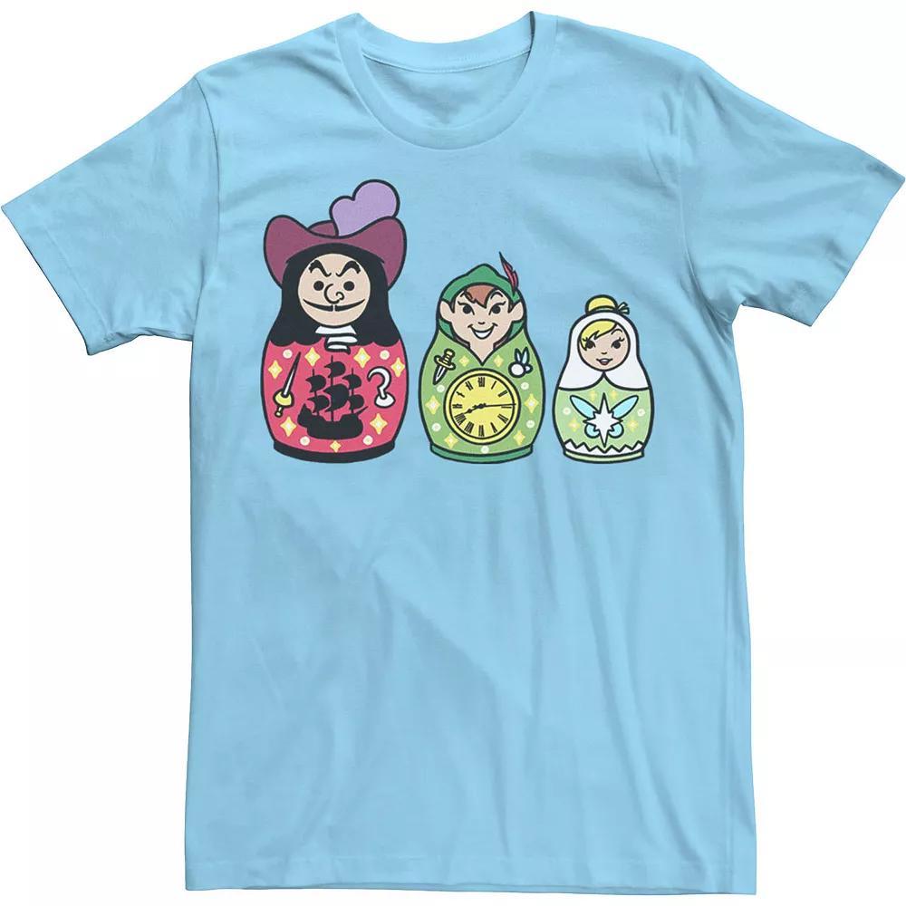 Disney's Peter Pan Men's Nesting Doll Tee, Size: Medium, Light Blue Product Image