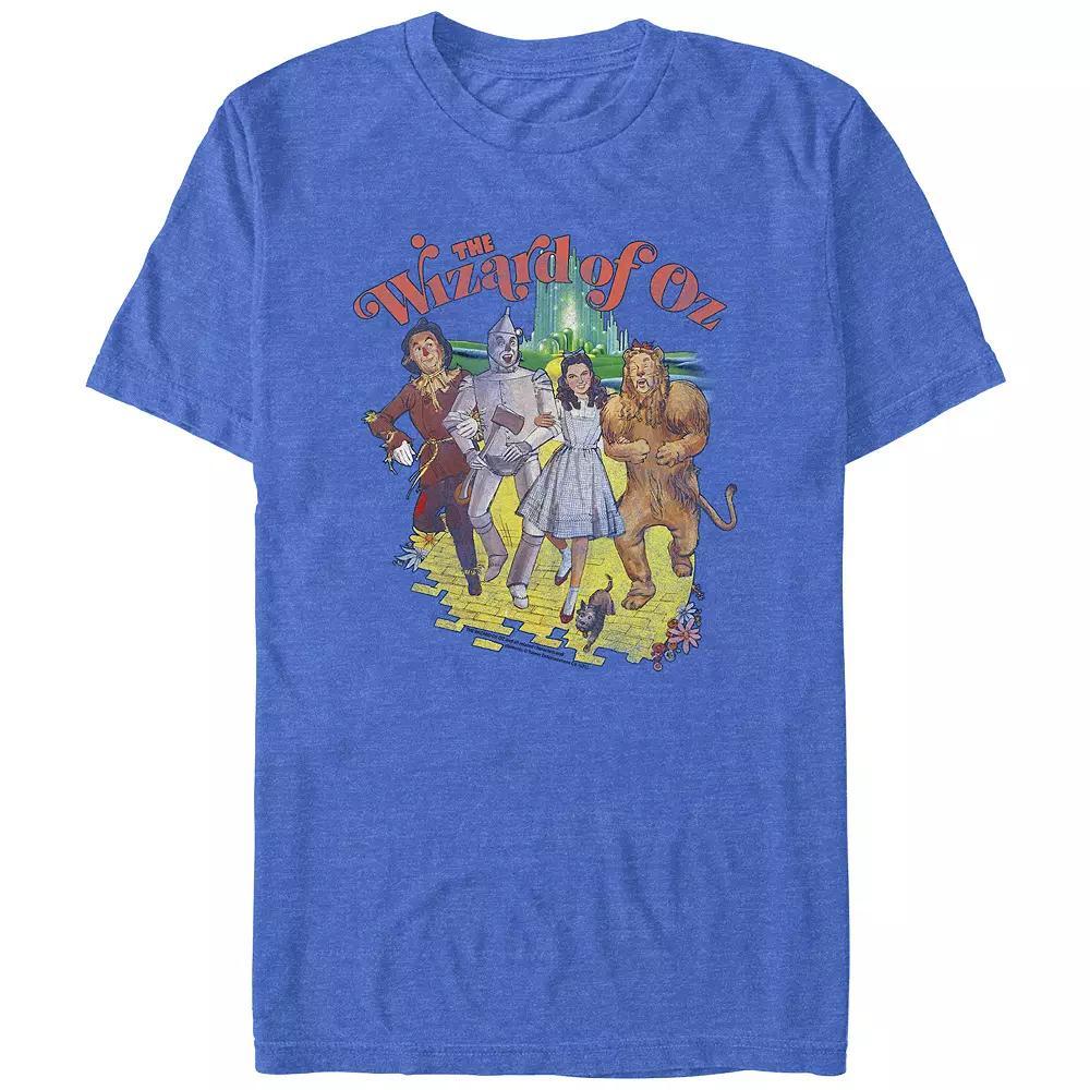 Big & Tall The Wizard Of Oz Vintage Poster Graphic Tee, Men's, Size: XL Tall, Royal Grey Product Image