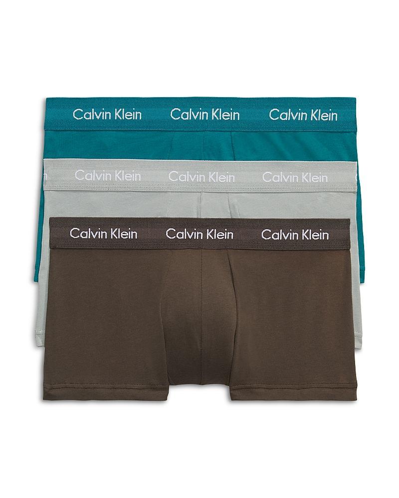 Calvin Klein Cotton Stretch Moisture Wicking Low Rise Trunks, Pack of 3 Product Image
