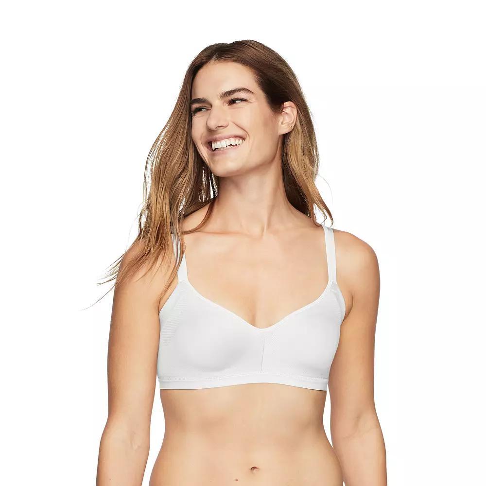 Warners Easy Does It® Underarm-Smoothing with Seamless Stretch Wireless Lightly Lined Comfort Bra RM3911A, Women's, Size: XS, Rich Black Product Image