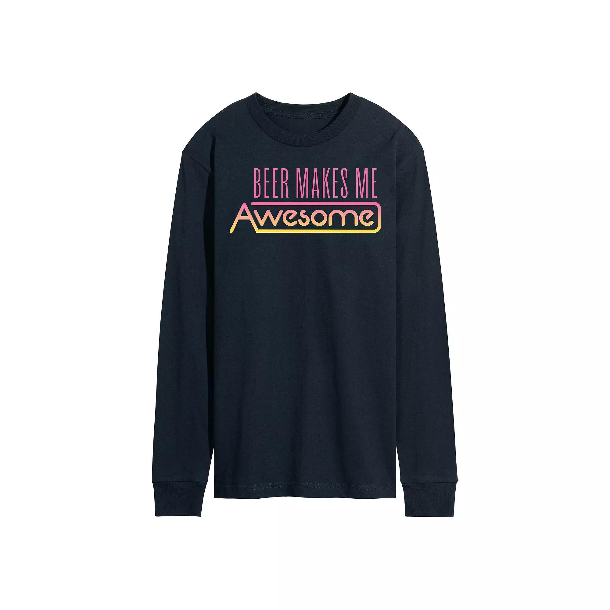 Mens Makes Me Awesome Graphic Tee Blue Product Image