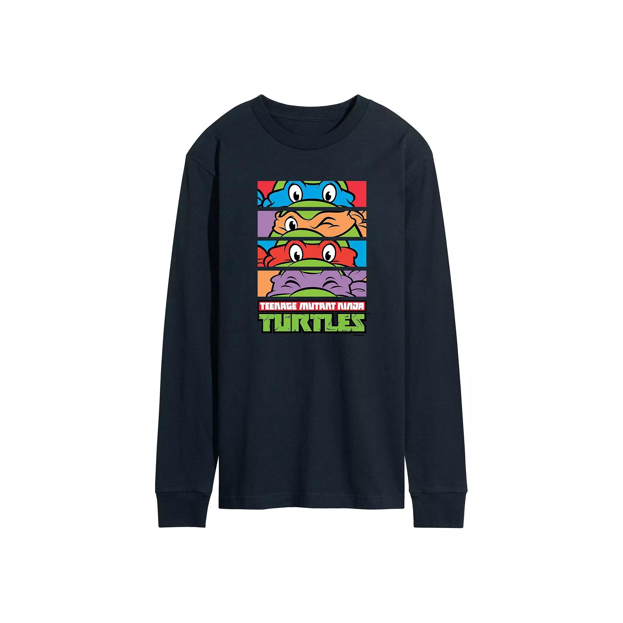 Mens Teenage Mutant Ninja Turtles Stacked Faces Tee Product Image