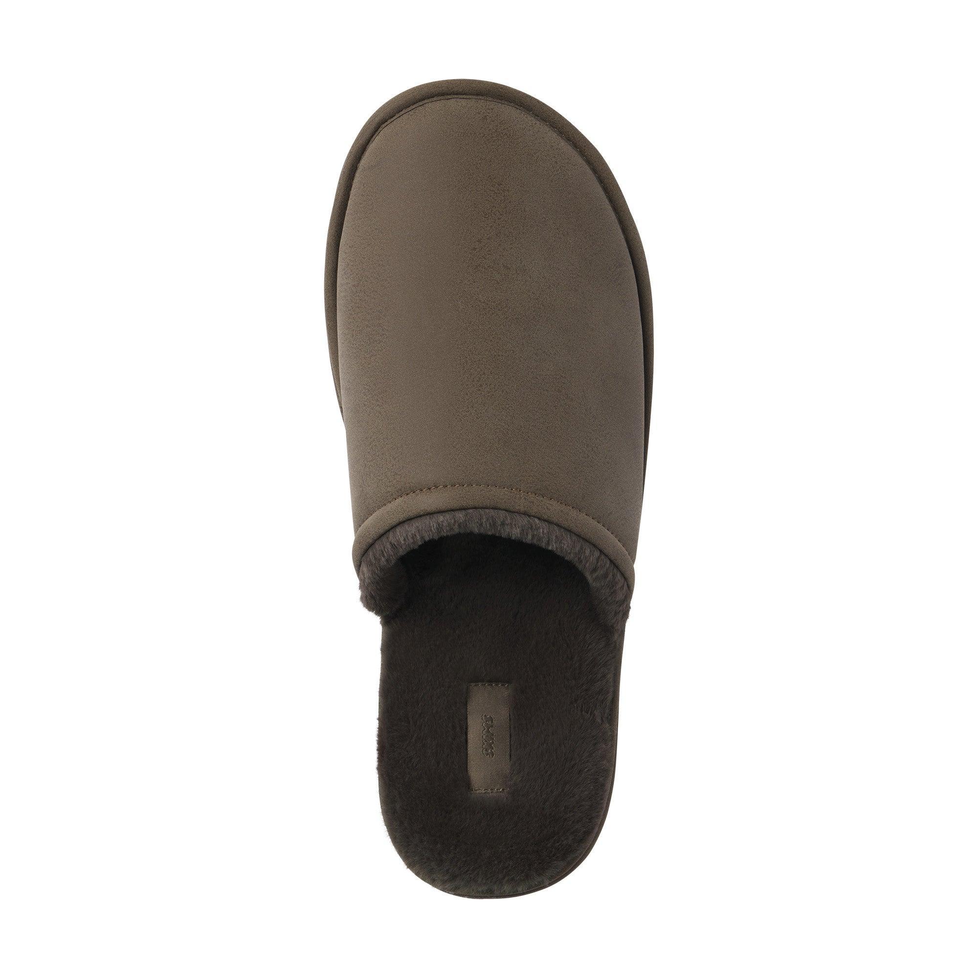 MENS FAUX SHEARLING SLIPPER | TRUFFLE Product Image