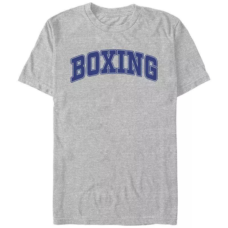 Men's Boxing Graphic Tee, Size: Large, Athletic Grey Product Image