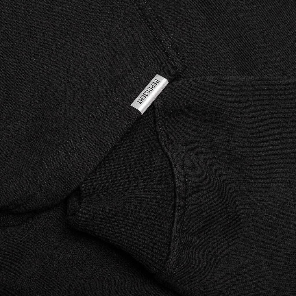 Elegance In Motion Hoodie - Jet Black Male Product Image