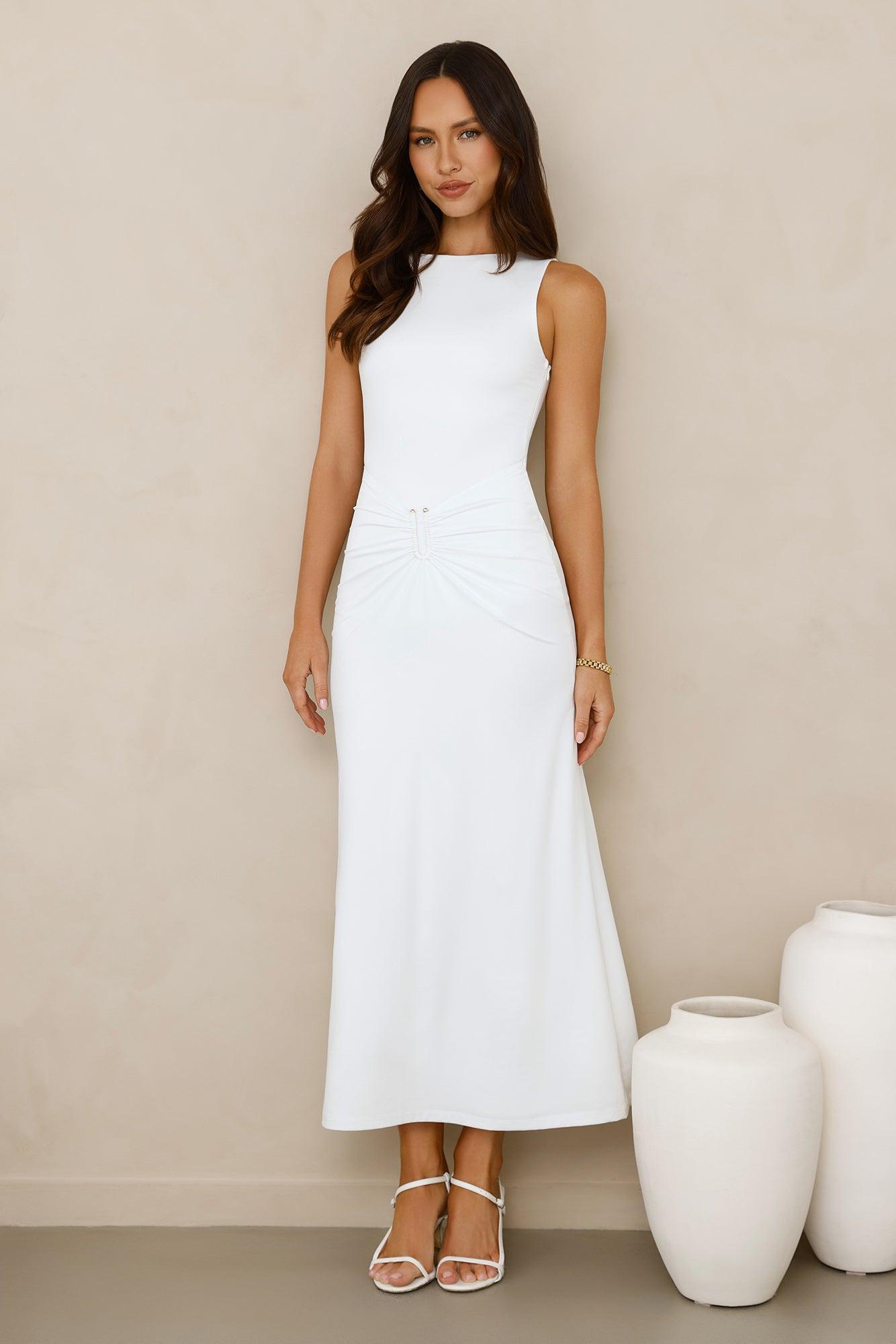 Everything Energy Midi Dress White Product Image