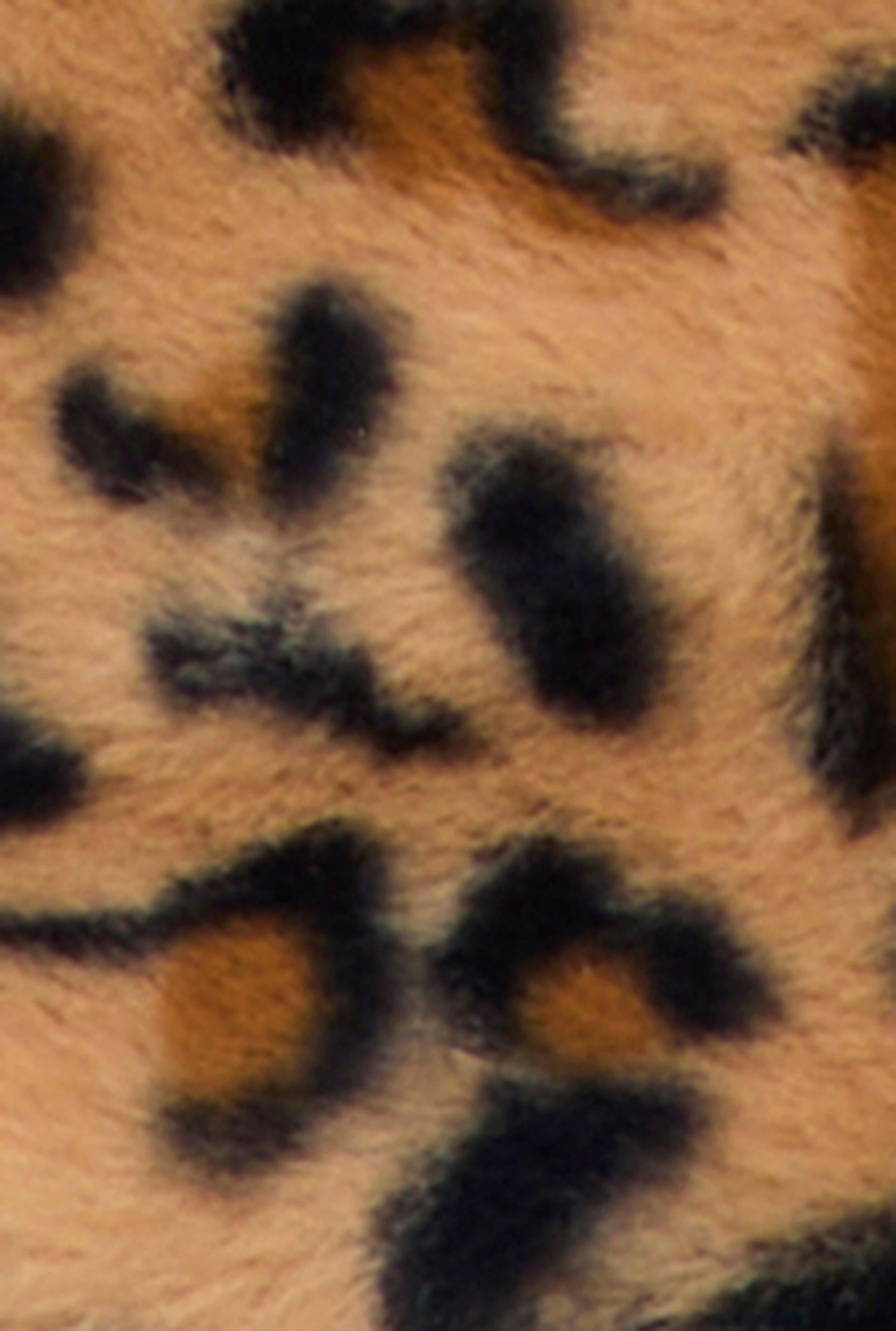 Animal Print Faux Fur Convertible Handbag Female Product Image