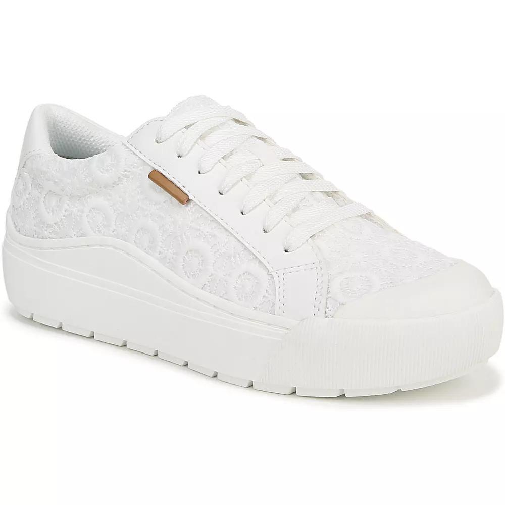 Dr. Scholl's Time Off Women's Platform Sneakers, Size: 10, White Crochet Product Image