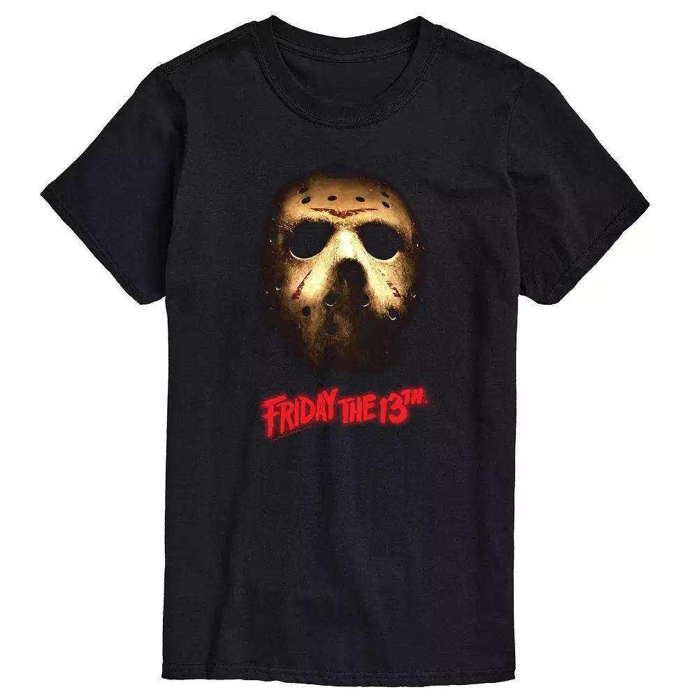 Big & Tall Friday The 13th Dark Mask Graphic Tee, Men's, Size: XL Tall, Black Product Image
