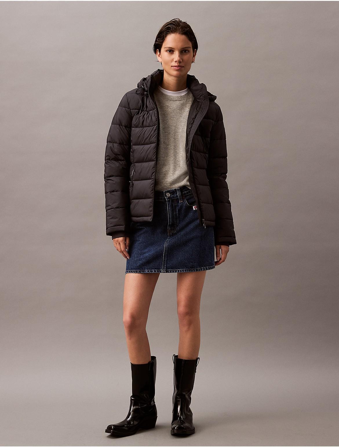 Calvin Klein Women's Lightweight Puffer Jacket - White - XL Product Image