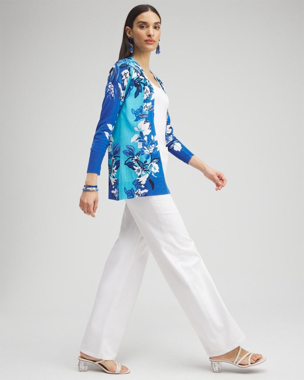 Linen Embroidered Applique Shirt Product Image
