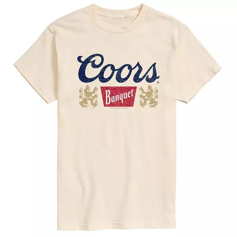 Mens Coors Banquet Logo Graphic Tee Grey Gray Product Image