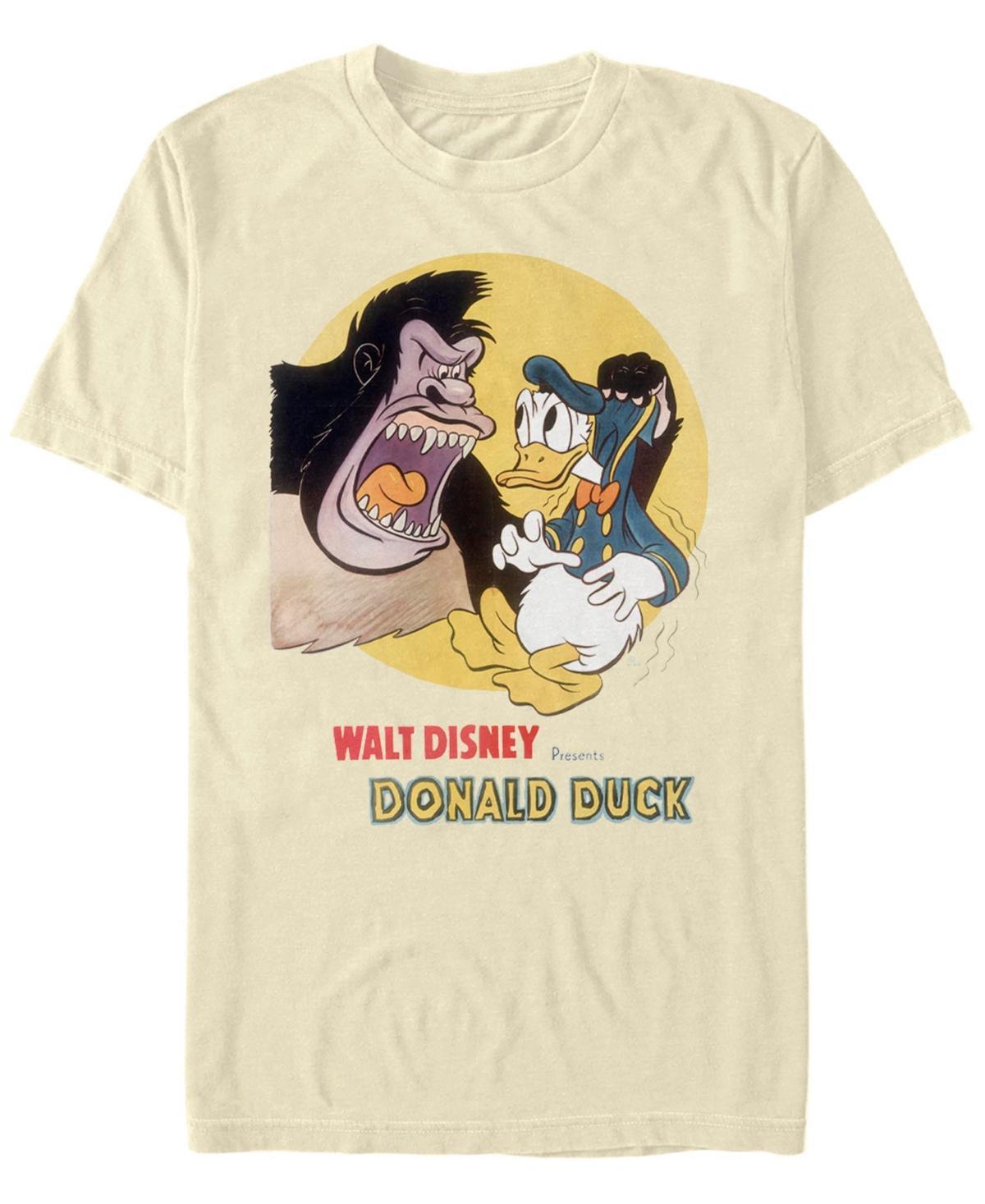 Disney's Mickey & Friends Donald Duck & The Gorilla Men's Tee, Size: 3XL, Natural Product Image