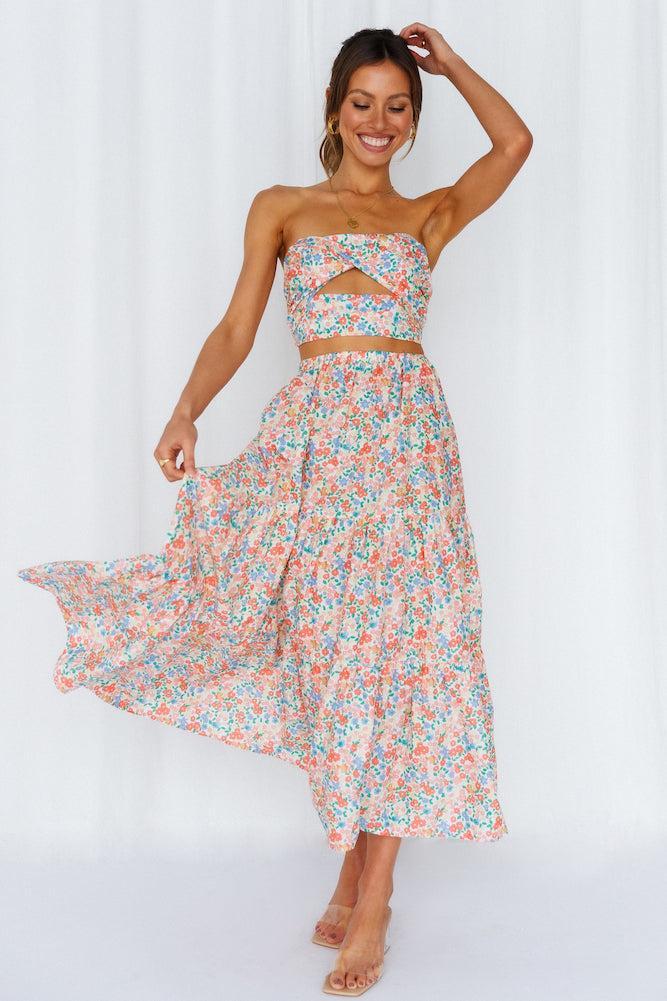 So Particular Maxi Skirt Floral Product Image