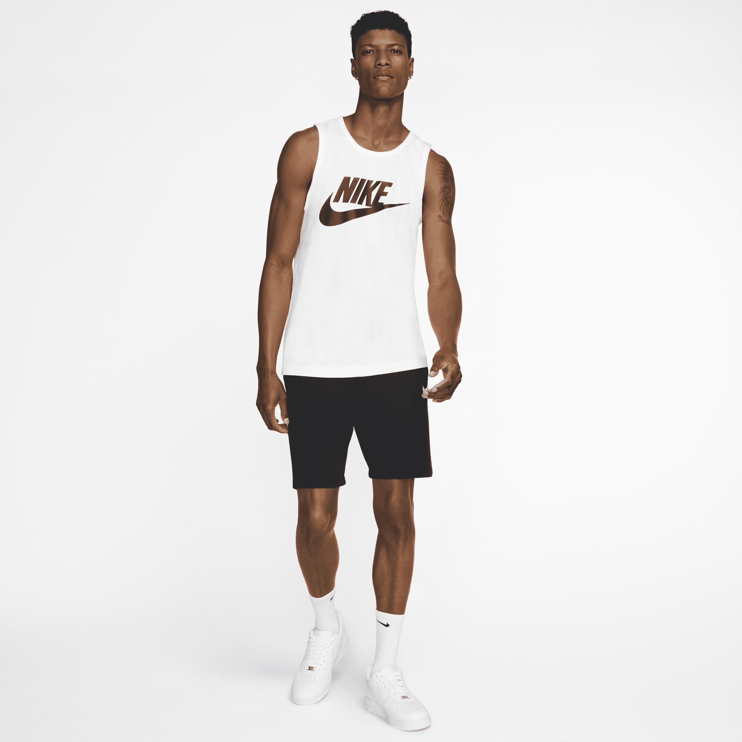 Men's Nike Sportswear Tank Top, Size: XXL, White Black Product Image