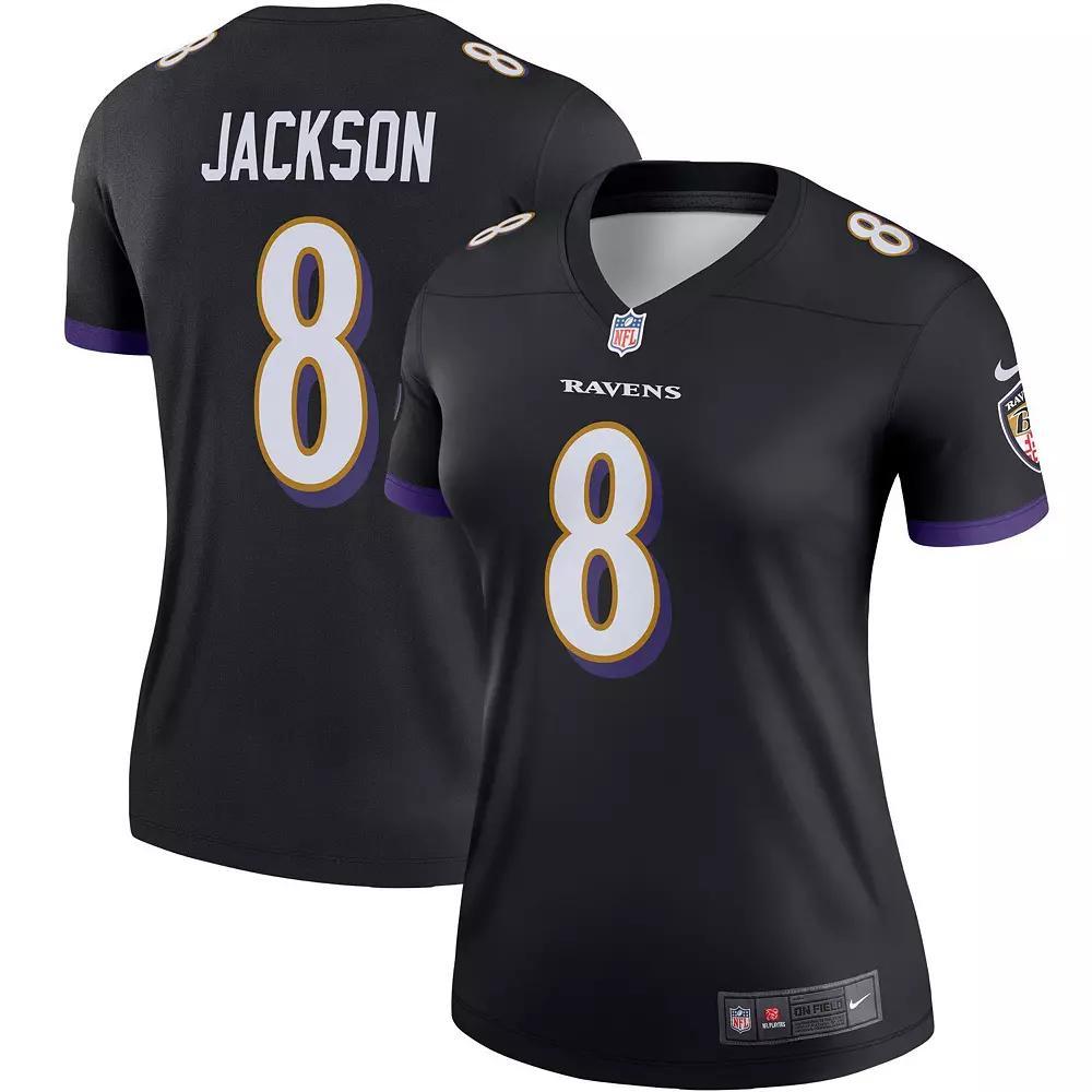 Women's Nike Lamar Jackson Black Baltimore Ravens Legend Team Jersey, Size: Small Product Image
