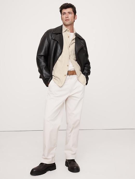 Relaxed-Fit Flannel Overshirt Product Image