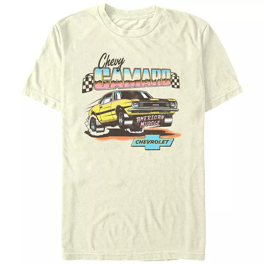 Men's Chevy Camaro American Muscle Graphic Tee, Size: XL, Natural Product Image