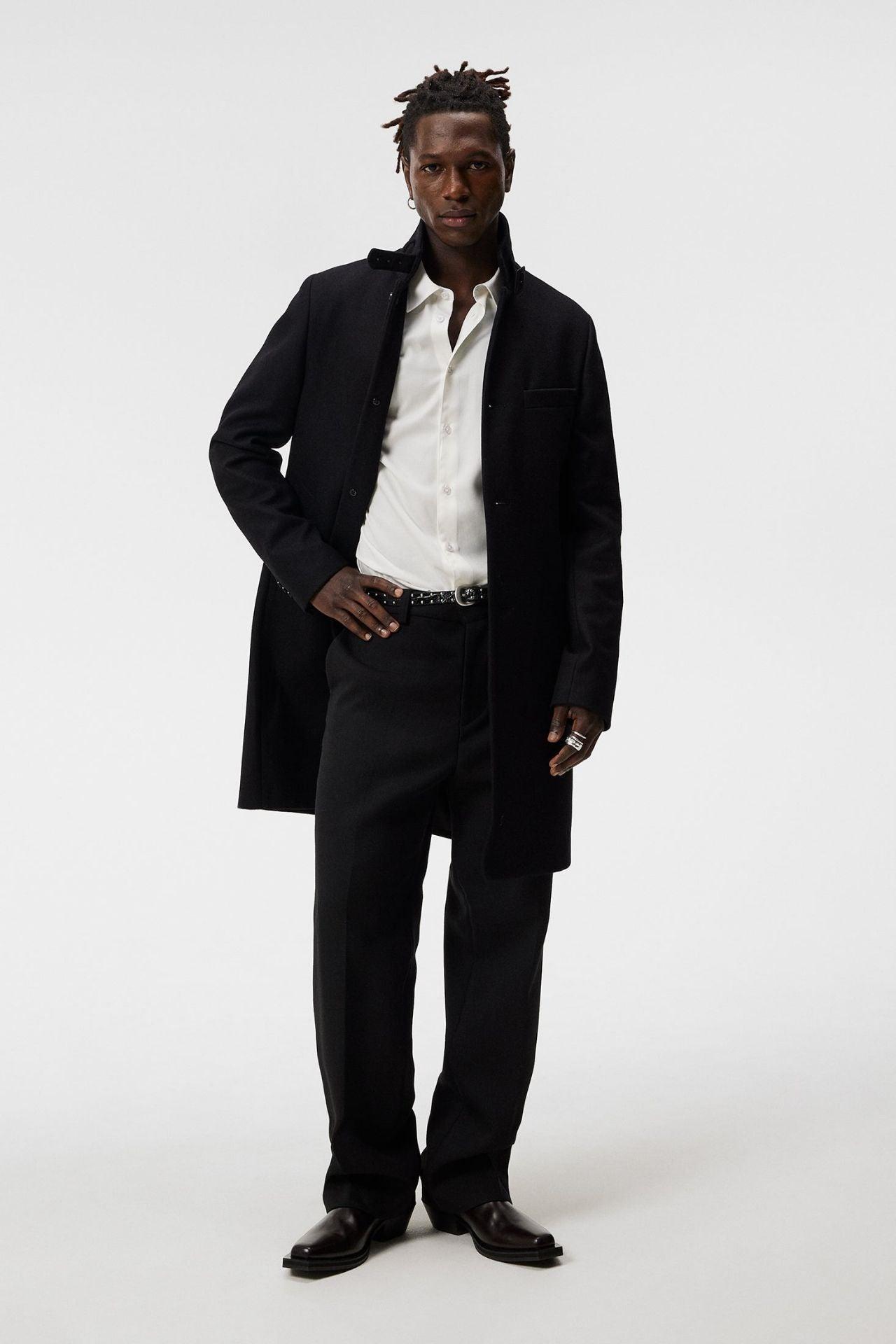 J. Lindeberg Holger Melton Black Coat Product Image